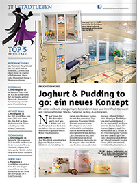 160118 Wiener Bezirksblatt Joghurt Pudding to go